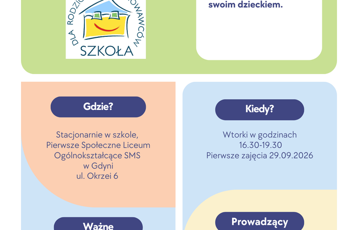 Szkoła dla Rodziców i Wychowawców- zapisy